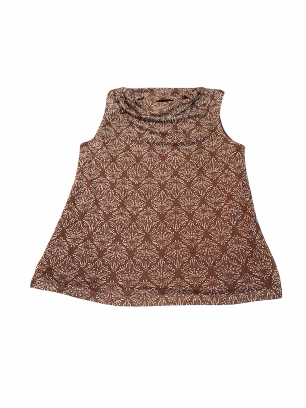 HALOGEN sleeveless mock neck blouse